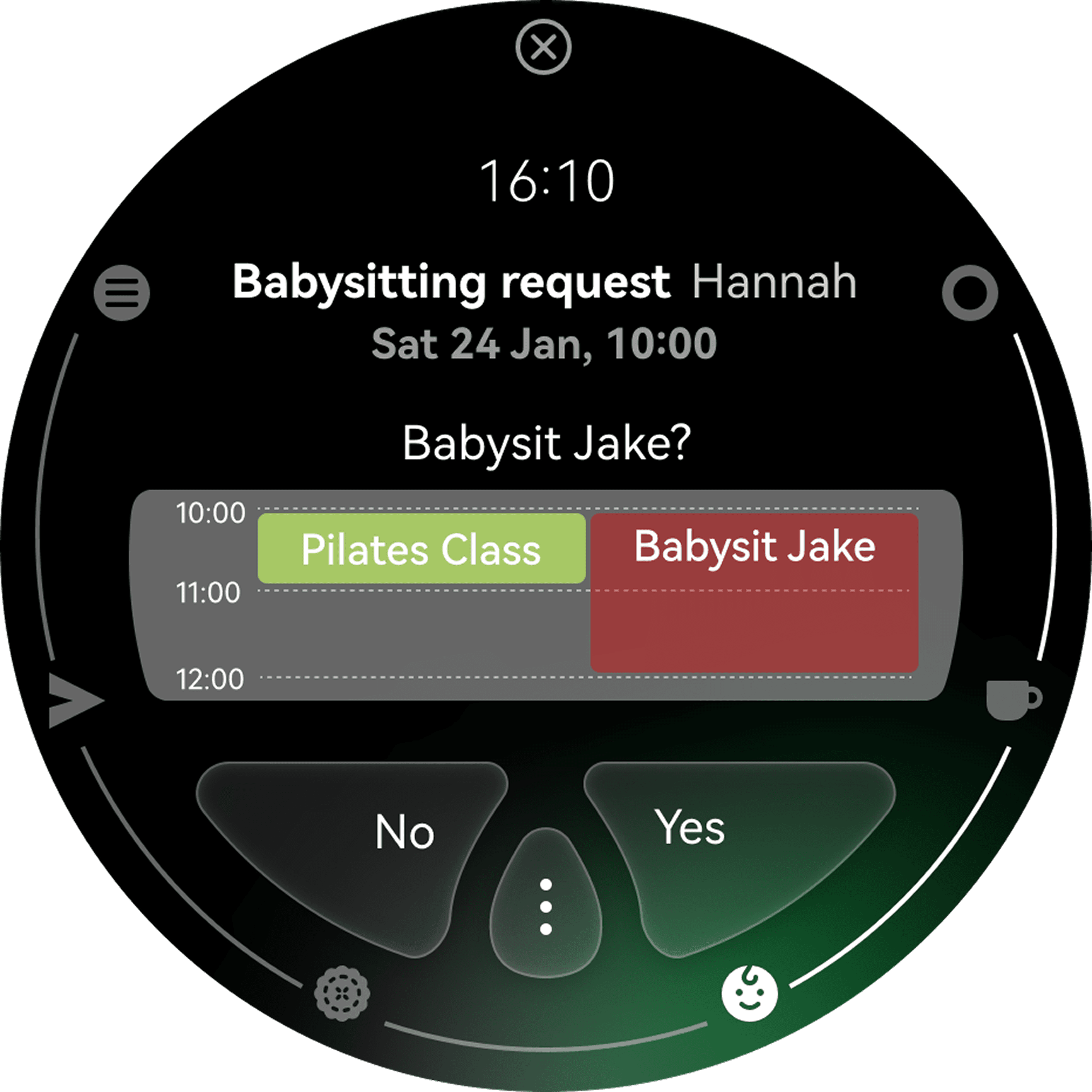 Glanceable watch face